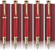 Ancolo Rollerball Pens - Luxury Pens, Black Ink Refills,with 5 Gift Box, 10 Black Ink Refills Roller Ball Pens Fathers Day Gift, Men Women, Professional, Executive Office, Nice Pen