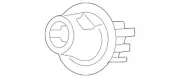 Genuine Nissan Signal Bulb Socket 26243-9B91B