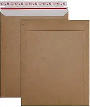 Xxcxpark 25 Pack Brown Kraft Rigid Mailers, 6.25 x 8.25 inches Self Seal Photo Document Mailers Premium Cardboard Keep Flat Envelopes for Photos, Pictures, Papers, Files, CD