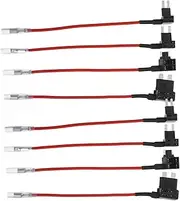 8pcs Fuse Tap Kit Heavy Duty Inline Fuse Holder for Automotive Circuits Compatible with Multiple Car Models Easy Installation Protects Electrical Systems from Circuits