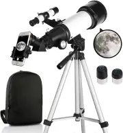 Telescope, Telescopes for Adults, 70Mm Aperture 400Mm AZ Mount, Telescope for Ki