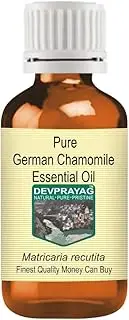 Devprayag Pure German Chamomile Essential Oil (Matricaria recutita) Natural Therapeutic Grade Steam Distilled 50ml (1.69 oz)