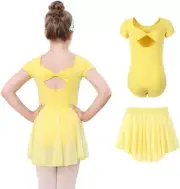 Ballet Leotards for Girls Ballet Leotard with Skirt Toddler Dance Leotards Flutt