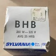 BHB 250W 120V Photo Projection LIGHT BULB LAMP Projector NEW VTG Sylvania NOS