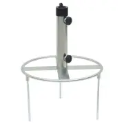Parasol Base with Ground Spikes for 38mm and 48mm Silver Steel Umbrellas