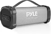 Wireless Portable Bluetooth Boombox Speaker - 300 Watt Rechargeable Boom Box Speaker Portable Music Barrel Loud Stereo System with AUX Input, MP3/USB Port, Fm Radio, 2.5" Tweeter - Pyle PBMSPRG4