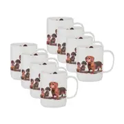 8PK Ashdene Puppy Love Dachshund Drinking Beverage Coffee/Tea Mug/Cup 11.5x8cm
