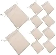 EXQUIMEUBLE Reusable Produce Bags Natural Cotton Muslin Drawstring Bags Home Storage Party Favor