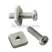 10PCS Long Surf Board SUP Center Sliding Fin Box Plate Smart Screw Stainless