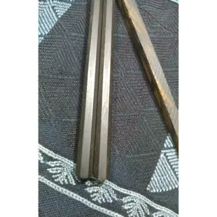 日式筷子 原木筷 黑檀木箸 ，黑檀筷子 ，26cm長筷 ,精工製作八角設計