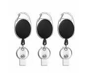 Key Ring Retractable ID Badge Lanyard Card Holder