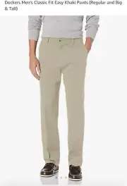 Dockers Men's Easy Khaki Classic Fit Pants Khaki 34x36 New In Package