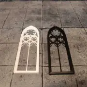 2PC Doll House Miniatures 1/12 Scale Accessories Windows Unpainted Dollhouse