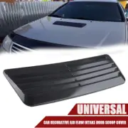 New Car Bonnet Louver Hood Air Vent Grille Panel Scoop Carbon Fiber Universal