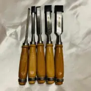 Chisel set of 5 for wood carving, woodworking, engraving from japan