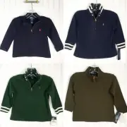 NWT Ralph Lauren Kids Toddler 2t Pullover Sweater Green Blue Long Sleeve Bundle
