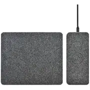 Bonelk QI Wireless Charging Split Mouse Mat Grey