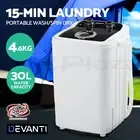 Devanti 4.6KG Mini Outdoor Portable Washing Machine Top Load Spin Camp Caravan