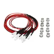 8PCS LED Light For Traxxas Tamiya HSP HPI RC For Axial SCX10 D90 1:8 1:10 RC Car