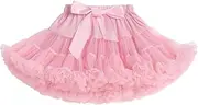 [IBTOM CASTLE] Tutu Skirts for Girls, Toddler Kids/Adult Soft Layered Pleated Fluffy Ballet Tutu Skirts Tulle Flower Girls Dress Underskirt First Birthday Cake Smash Photoshoot Outfit