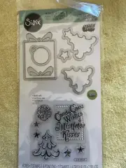 Sizzix Christmas Clear Stamps and Cutting Dies Framelits