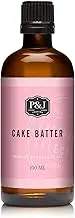 P&J Cake Batter Premium Fragrance Oil for Candle Making & Soap Making, Lotions, Haircare, Perfume, Diffuser Oils Scents - 100ml
