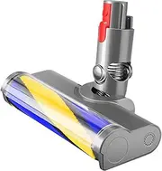 Vacuum Cleaner Accessories Green Light LED Light Upgraded Soft Brush Head，Compatible for Dyson， V6 V7 V8 V10 V11 V15 V10 Slim V12 Slim(V7 V8 V10 V11 V15)