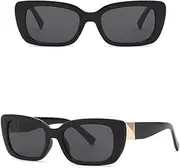 [HCHES] Trendy Letter Square Sunglasses Women Classic Vintage Rectangle Small Frame Mens Sun Glasses Luxury Gradient Eyewear