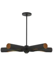 Livex Lighting Novato Black 5 Light Chandelier
