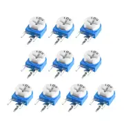 10Pcs Trimmer Potentiometer 100K Ohm Adjustment Horizontal Variable Resistor