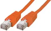 RJ45 TO RJ45 CAT5E S/FTP ETHERNET PATCH CABLE, ORANGE 1M, ETHERNE FOR PRO SIGNAL
