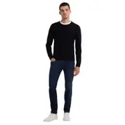 Replay Mens Lightweight Knitwear Hyperflex Cotton Knit Black