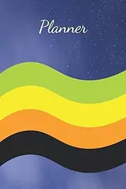 Planner: A Zach Godfrey Weekly Planner | Rainbow | LGBTQIA Pride Design 34 Aromantic Flag | Undated
