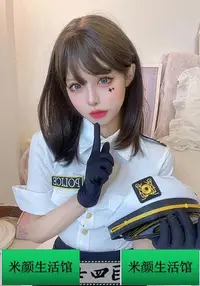 在飛比找Yahoo!奇摩拍賣優惠-【】萬聖節氣質秘書女警cosplay性感機長服裝夜場教官制服