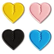 New Crab Grab Mini Hearts Snowboard Stomp Pad Emoji Multicolor 4 Pack