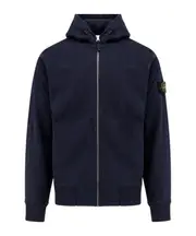Zip-up hoodie L blue