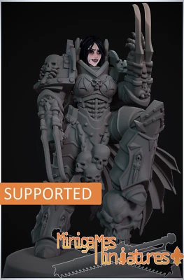 Space Nuns Matriarch Lady Curze 2 by Minigames Miniatures 32mm scale 3d print