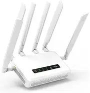 GL.iNet GL-X3000 (Spitz AX) 5G NR AX3000 Cellular Gateway Router, Wi-Fi 6, Multi-WAN, & Detachable Antennas, Dual-SIM, OpenVPN & WireGuard, OpenWrt, MU-MIMO, RV Internet
