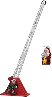 Christmas Crane - White Santa