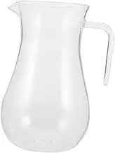 ULTECHNOVO Plastic Beverage Pitcher with Handle Clear Decanter for Wine Juice and Water Versatile Drink Pot for Home Bars and Ktv User Friendly Design for Easy Pouring