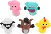 5Pcs Adorable Finger Puppets Wear Resistant Puppet for Storytelling Role Playing and Parent Bonding Activities