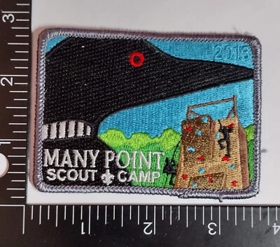 Boy Scouts Patch MANY POINT SCOUT CAMP Hook Loop Quality Patch fast Shipping