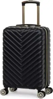 Kenneth Cole REACTION Madison Square Lightweight 20-Inch Carry On, Black