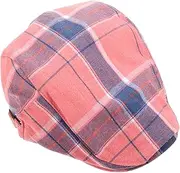 [DEARMAMY] Men's Newsboy Cap Newsboy Hat Pink Beret Hat Vintage Baker Waiter Uniform