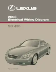 2003 Lexus SC 430 Wiring Diagrams Schematics Layout Factory OEM