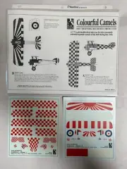 NEW Vtg Blue Rider BR225 Colourful Camels War Model Airplane 1/72 Decal (APF3)