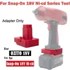 New Adapter For OZITO 18V Lithium Battery to For Snap-On 18V Ni-cd Series Tools