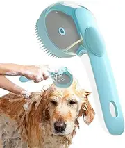 Dog Washing Brush, Dog Brush for Bathing, Shower Massage Comb for Puppies, Pet Care, Bath Massage Brush with Shampoo Dispenser for Long Short Ports Dogs Showers Cats