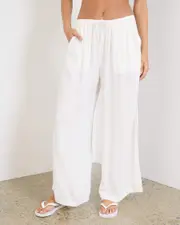 [Billabong] Billabong Women's Summer Days Pants in Salt Crystal Blue Size Large L Salt Crystal Blue
