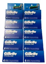 NEW 10 Packs Of Gillette Fusion PROGLIDE POWER Razor Refills, 4 Cartridges